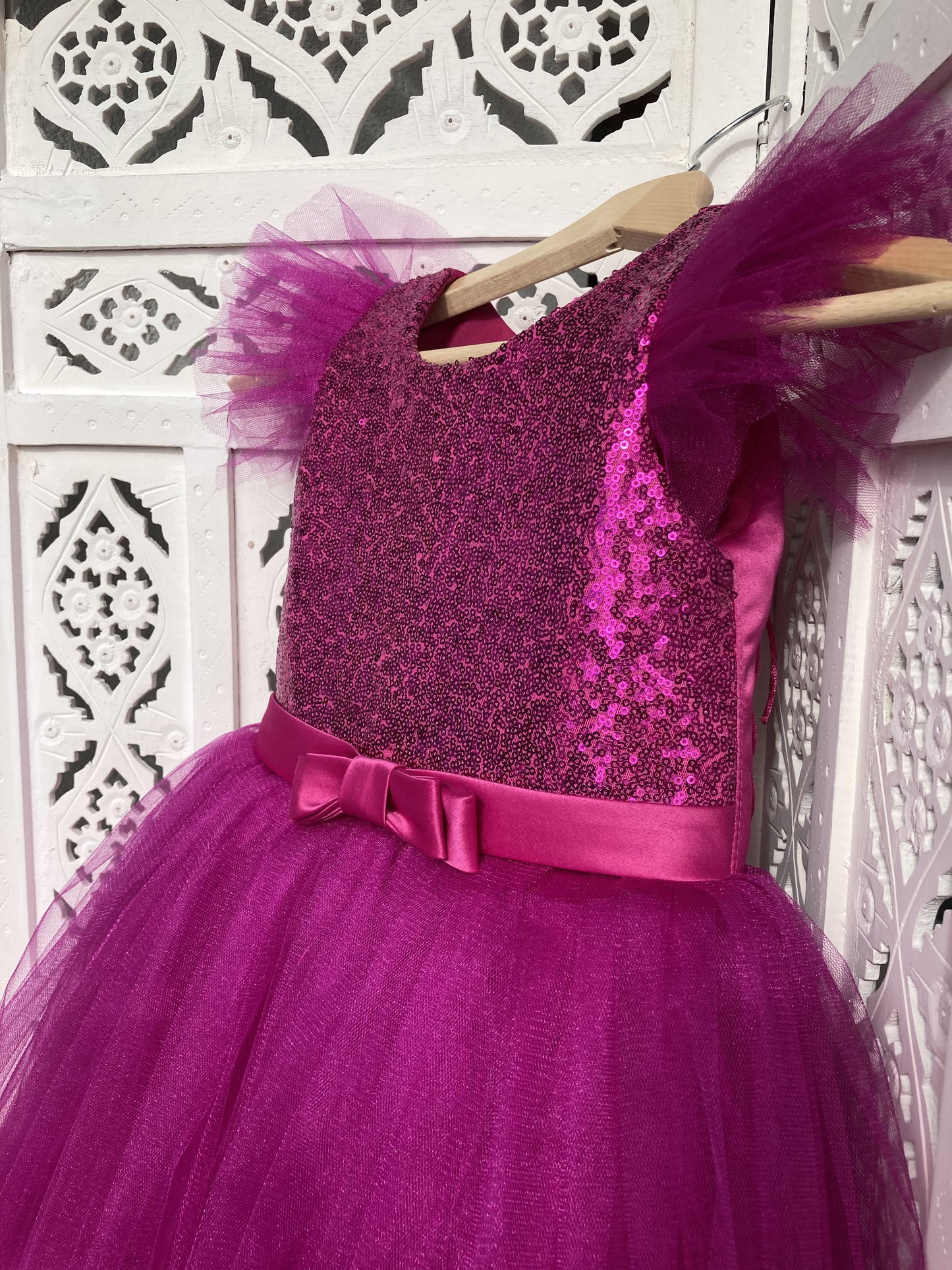 Fuchsia Sequins Dress