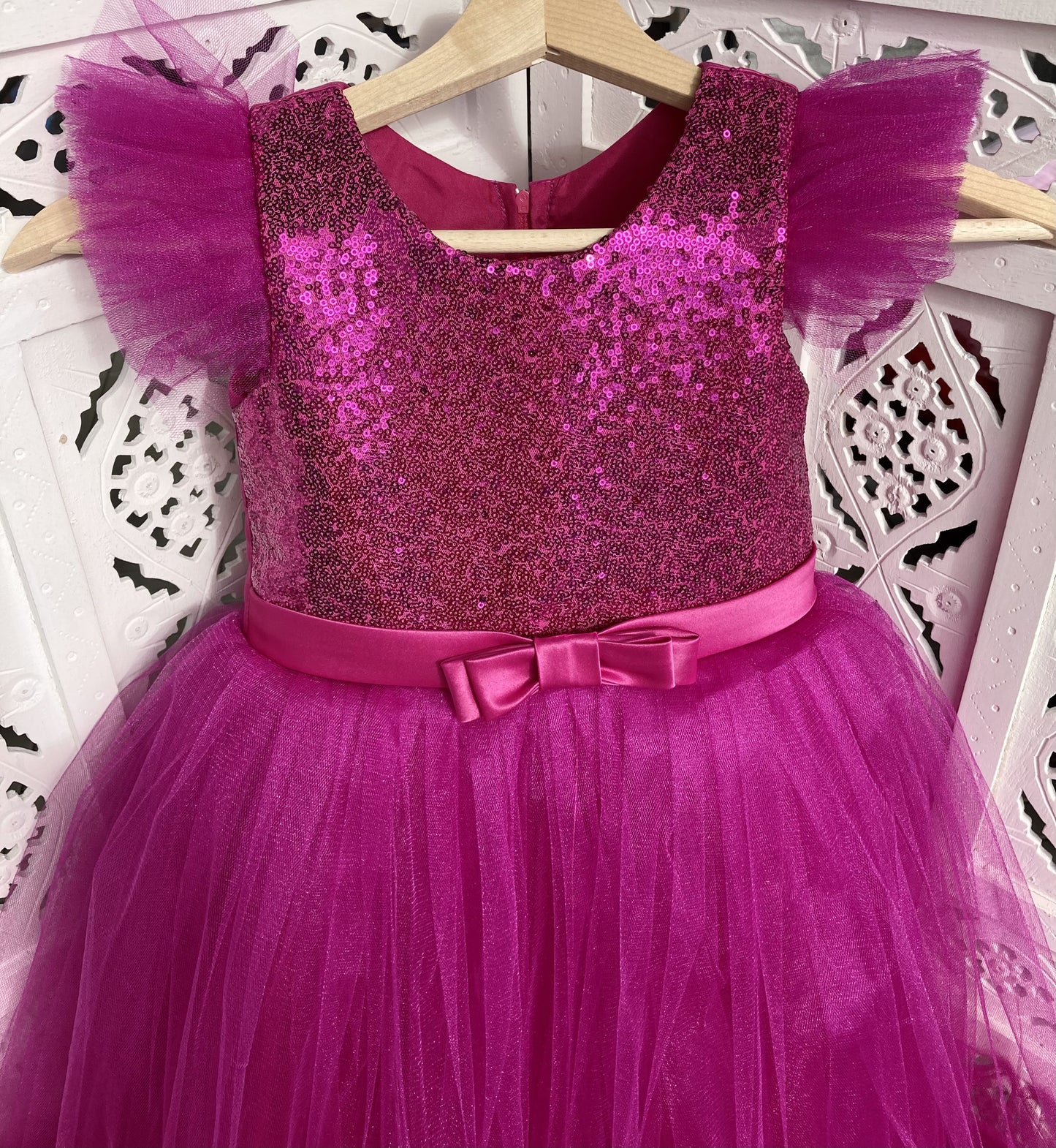 Fuchsia Sequins Dress